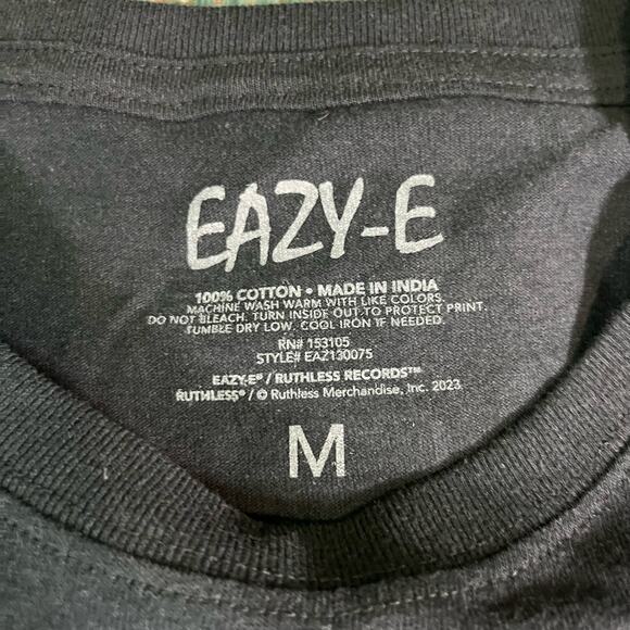 Eazy - E Black Graphic Print T Shirt Mens Sz M New - Picture 5 of 6